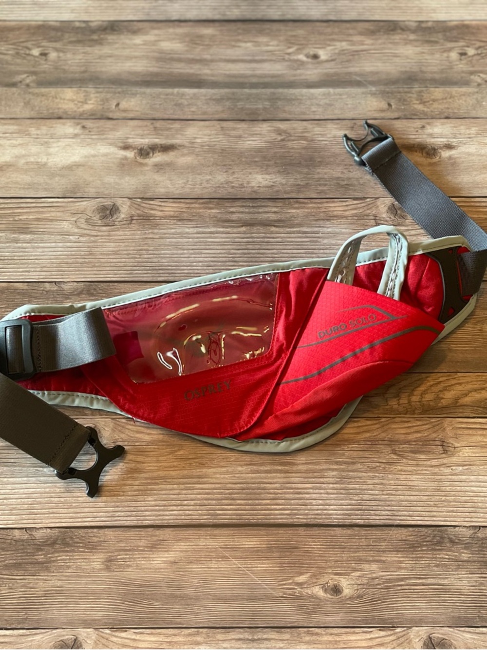 Osprey Duro Solo Belt ~ Red/Grey